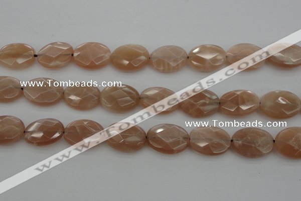 CMS968 15.5 inches 13*18mm faceted oval A grade moonstone beads