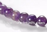 CNA02 8mm round AB grade natural amethyst quartz beads Wholesale