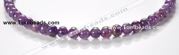 CNA02 8mm round AB grade natural amethyst quartz beads Wholesale