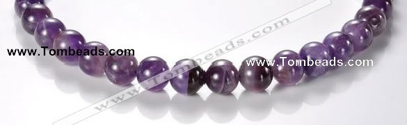 CNA04 AB grade 12mm round natural amethyst quartz bead Wholesale