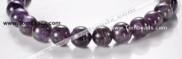 CNA07 AB grade natural amethyst 18mm round quartz bead Wholesale