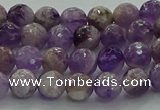 CNA1011 15.5 inches 6mm faceted round dogtooth amethyst beads