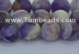 CNA1053 15.5 inches 10mm round matte dogtooth amethyst beads