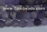 CNA1061 15.5 inches 6mm round matte dogtooth amethyst beads