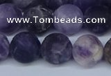 CNA1064 15.5 inches 12mm round matte dogtooth amethyst beads