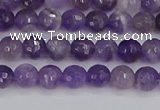 CNA1070 15.5 inches 4mm faceted round dogtooth amethyst beads