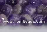 CNA1073 15.5 inches 10mm faceted round dogtooth amethyst beads