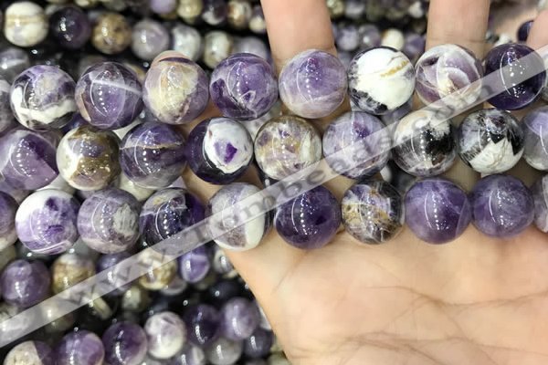 CNA1087 15.5 inches 16mm round dogtooth amethyst beads wholesale