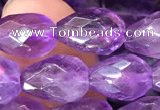 CNA1103 15.5 inches 7*10mm faceted teardrop amethyst gemstone beads