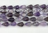 CNA1180 15.5 inches 11*16mm teardrop amethyst beads wholesale