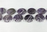 CNA1193 15.5 inches 25*30mm oval amethyst beads wholesale