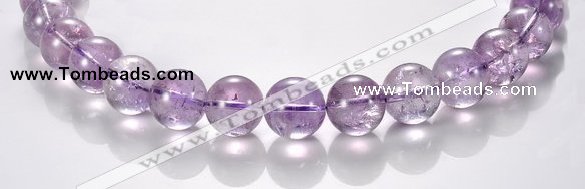 CNA12 15mm round A- grade natural amethyst beads Wholesale