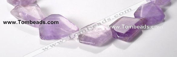 CNA16 15*27mm freeform A- grade natural amethyst beads Wholesale