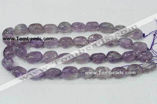 CNA203 15.5 inches 14*20mm nugget natural amethyst beads