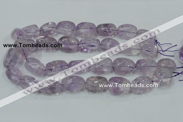 CNA204 15.5 inches 18*25mm nugget natural amethyst beads