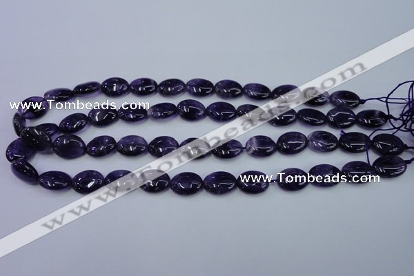 CNA275 15.5 inches 12*16mm oval natural amethyst beads wholesale