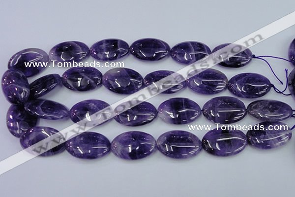 CNA277 15.5 inches 20*30mm oval natural amethyst beads wholesale