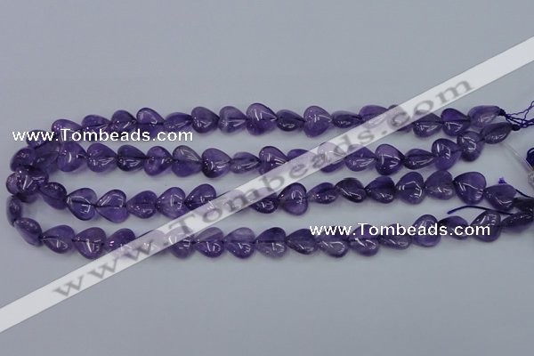 CNA282 15.5 inches 12*12mm heart natural amethyst beads wholesale