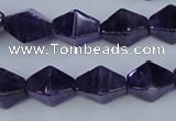 CNA295 15.5 inches 10*16mm pyramid natural amethyst beads