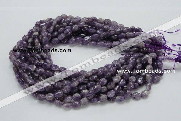 CNA31 15.5 inches 8*10mm oval grade AB natural amethyst beads