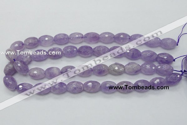 CNA316 15.5 inches 13*18mm faceted rice natural lavender amethyst beads