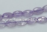 CNA328 15.5 inches 8*12mm faceted oval natural lavender amethyst beads