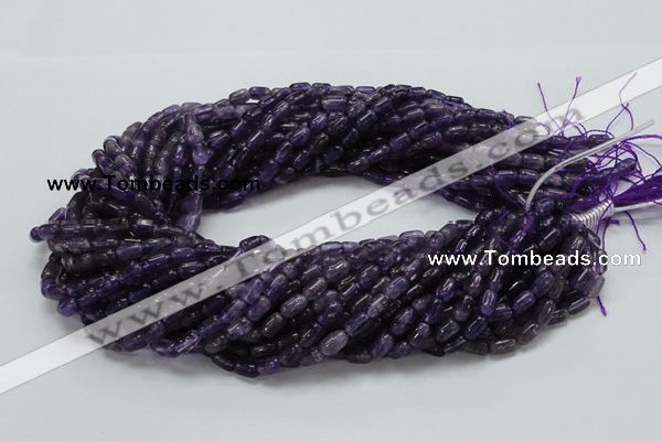 CNA33 15.5 inches 5*8mm rice grade A natural amethyst beads