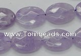 CNA331 15.5 inches 15*20mm faceted oval natural lavender amethyst beads