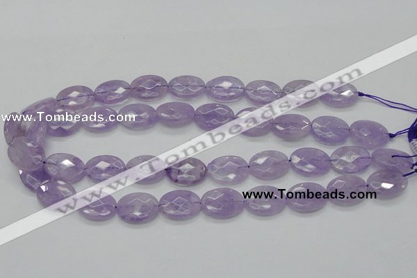 CNA331 15.5 inches 15*20mm faceted oval natural lavender amethyst beads