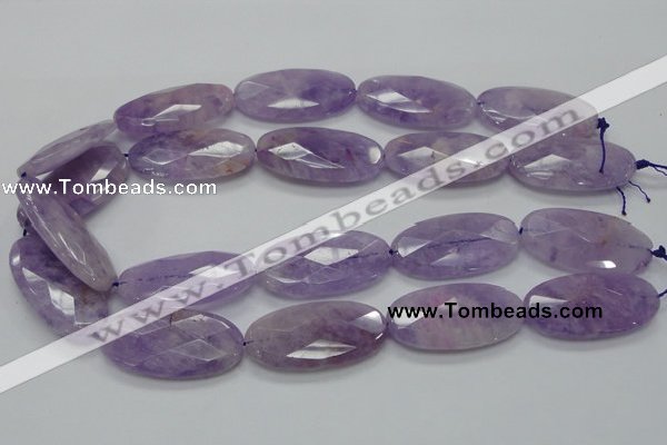 CNA335 15.5 inches 20*40mm faceted oval natural lavender amethyst beads