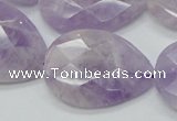 CNA337 22*30mm faceted teardrop natural lavender amethyst beads