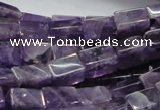 CNA36 15.5 inches 8*12mm cuboid grade AB natural amethyst beads