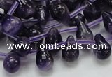 CNA37 15.5 inches 8*12mm teardrop grade A natural amethyst beads