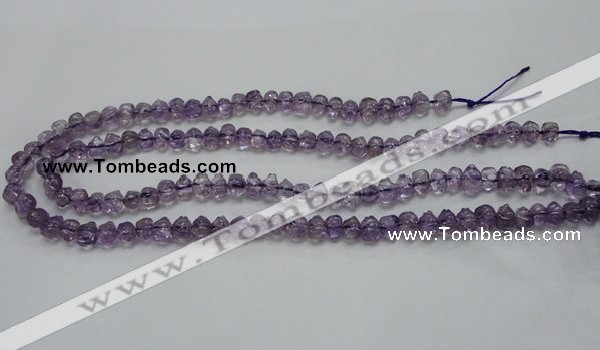 CNA39 15.5 inches 6*9mm pig-shaped grade A natural amethyst beads