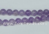 CNA400 15.5 inches 4mm round natural lavender amethyst beads