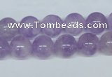 CNA404 15.5 inches 14mm round natural lavender amethyst beads