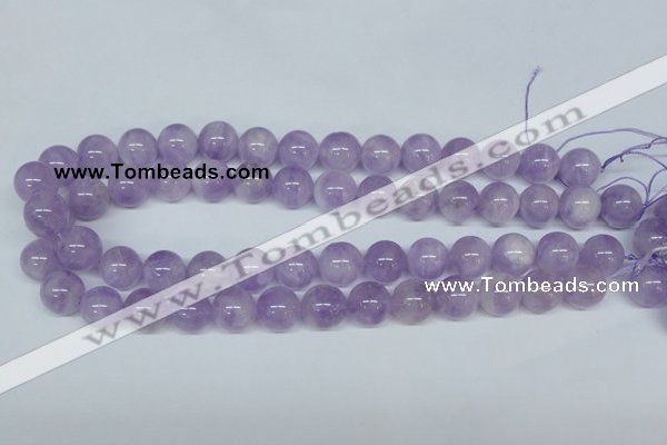 CNA404 15.5 inches 14mm round natural lavender amethyst beads