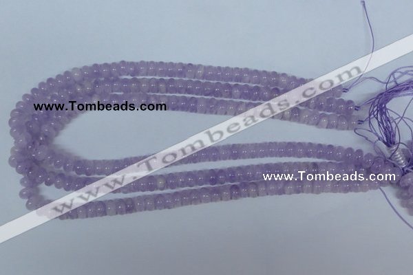 CNA407 15.5 inches 3*6mm rondelle natural lavender amethyst beads