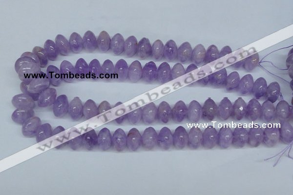 CNA409 15.5 inches 10*16mm rondelle natural lavender amethyst beads