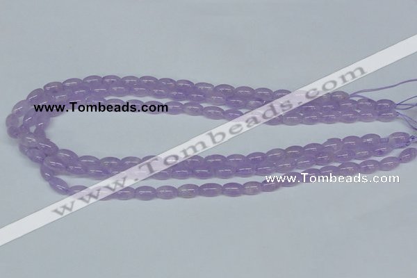 CNA410 15.5 inches 6*10mm rice natural lavender amethyst beads