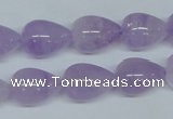 CNA418 15.5 inches 12*16mm teardrop natural lavender amethyst beads