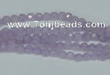 CNA420 15.5 inches 4mm faceted round natural lavender amethyst beads