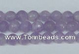 CNA422 15.5 inches 8mm faceted round natural lavender amethyst beads