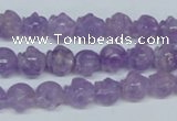 CNA432 15.5 inches 10*10mm skull shape natural lavender amethyst beads