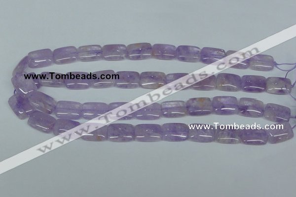 CNA440 15.5 inches 13*18mm rectangle natural lavender amethyst beads