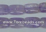 CNA441 15.5 inches 15*20mm rectangle natural lavender amethyst beads