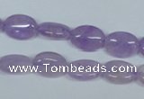 CNA443 15.5 inches 10*12mm oval natural lavender amethyst beads