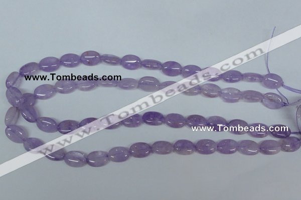 CNA443 15.5 inches 10*12mm oval natural lavender amethyst beads