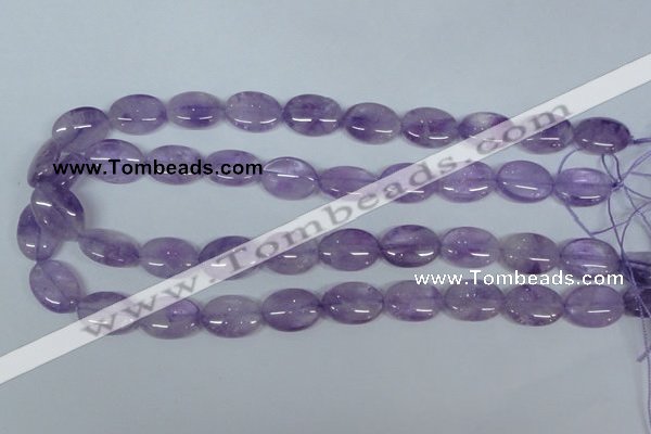 CNA446 15.5 inches 13*18mm oval natural lavender amethyst beads