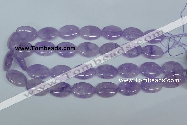 CNA449 15.5 inches 18*25mm oval natural lavender amethyst beads